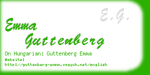 emma guttenberg business card